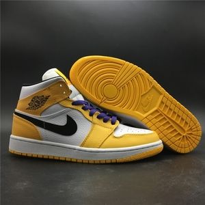 Air Jordan 1 Mid "Lakers" 852542-700